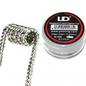 Готовая спираль - UD Staggered Fused Clapton SS316L 